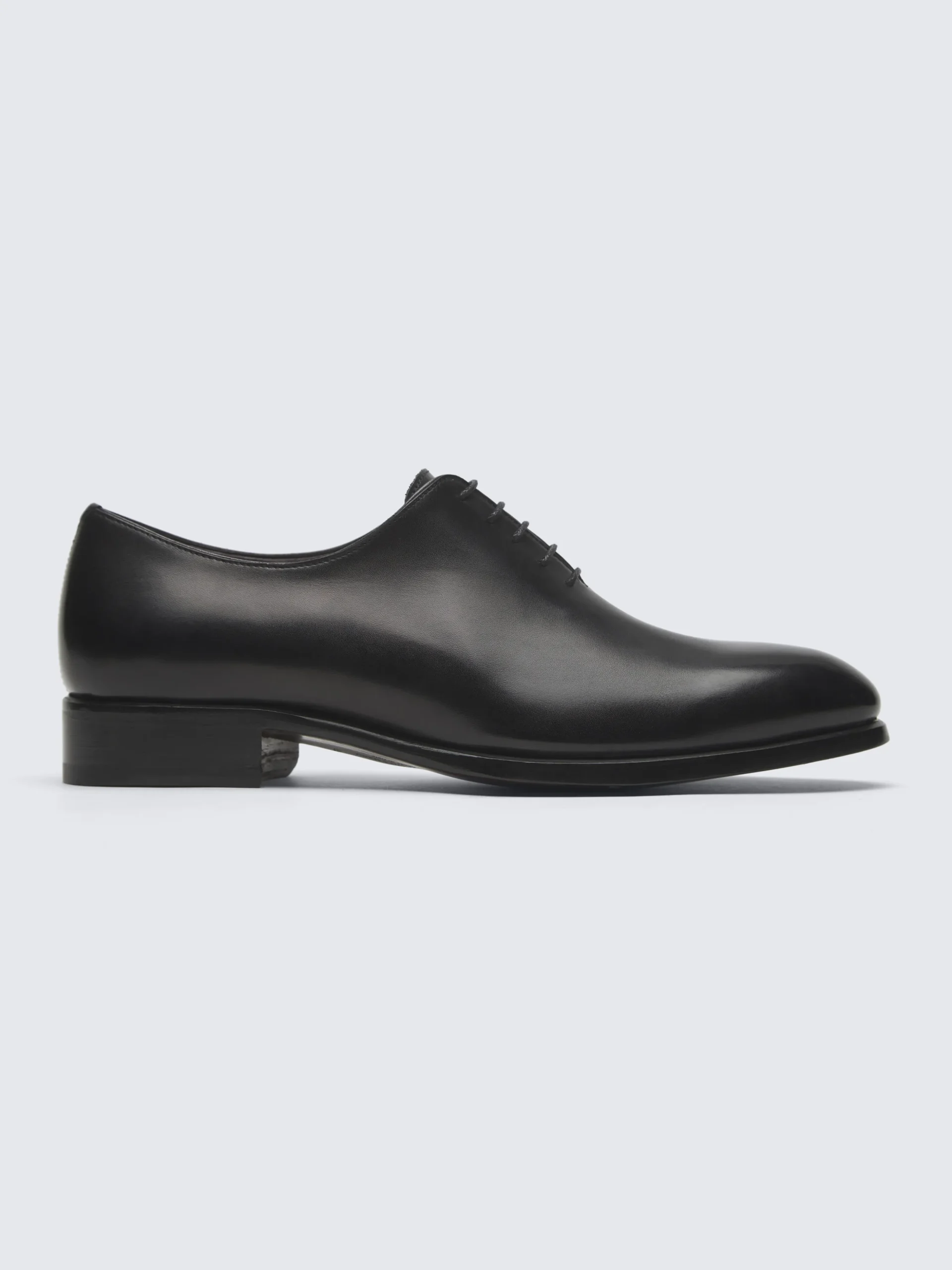 Essential black calf leather Milano oxford shoes