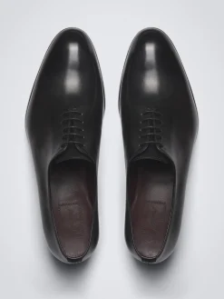 Essential black calf leather Milano oxford shoes
