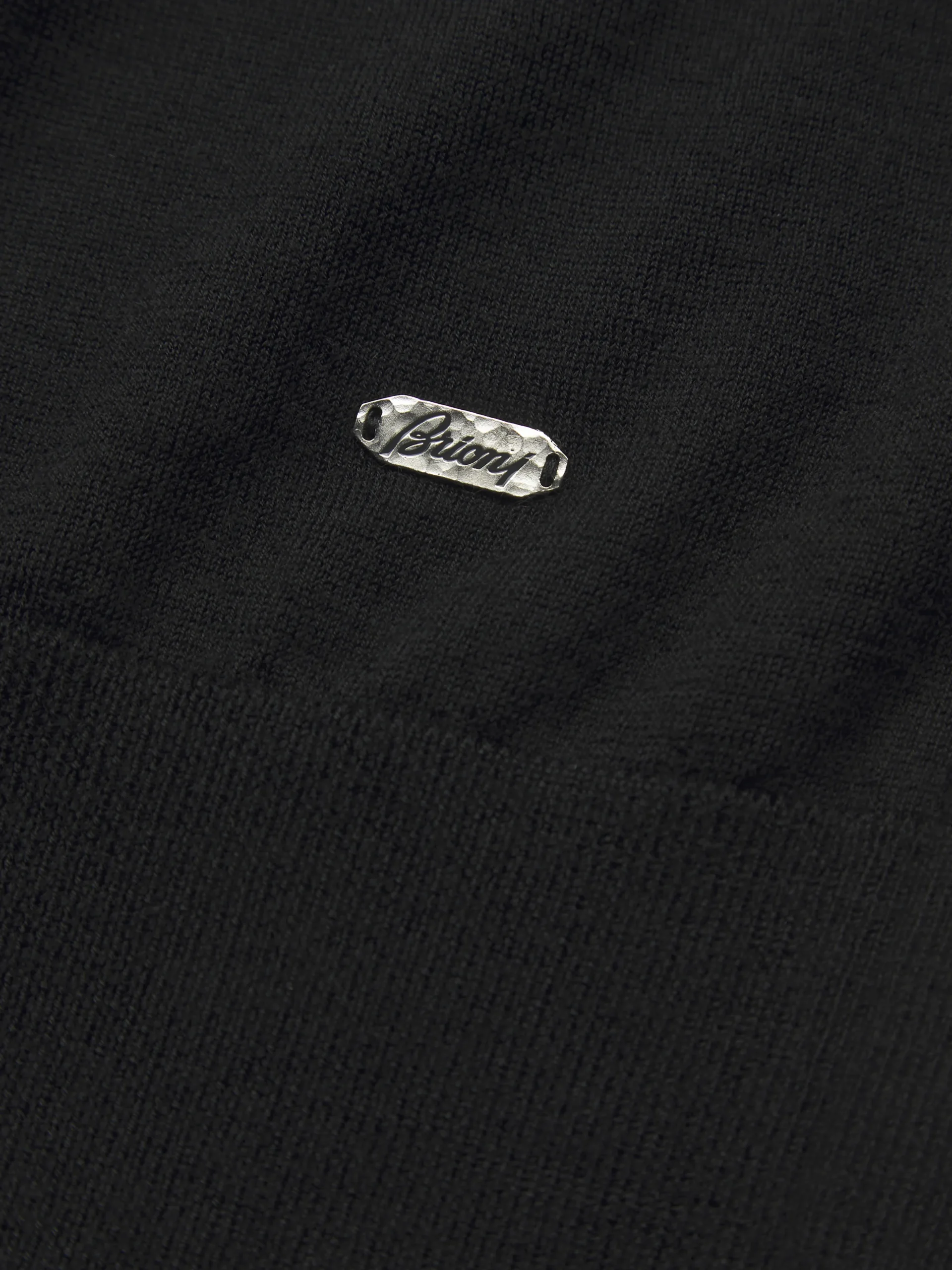 Essential black cashmere and silk turtleneck sweater