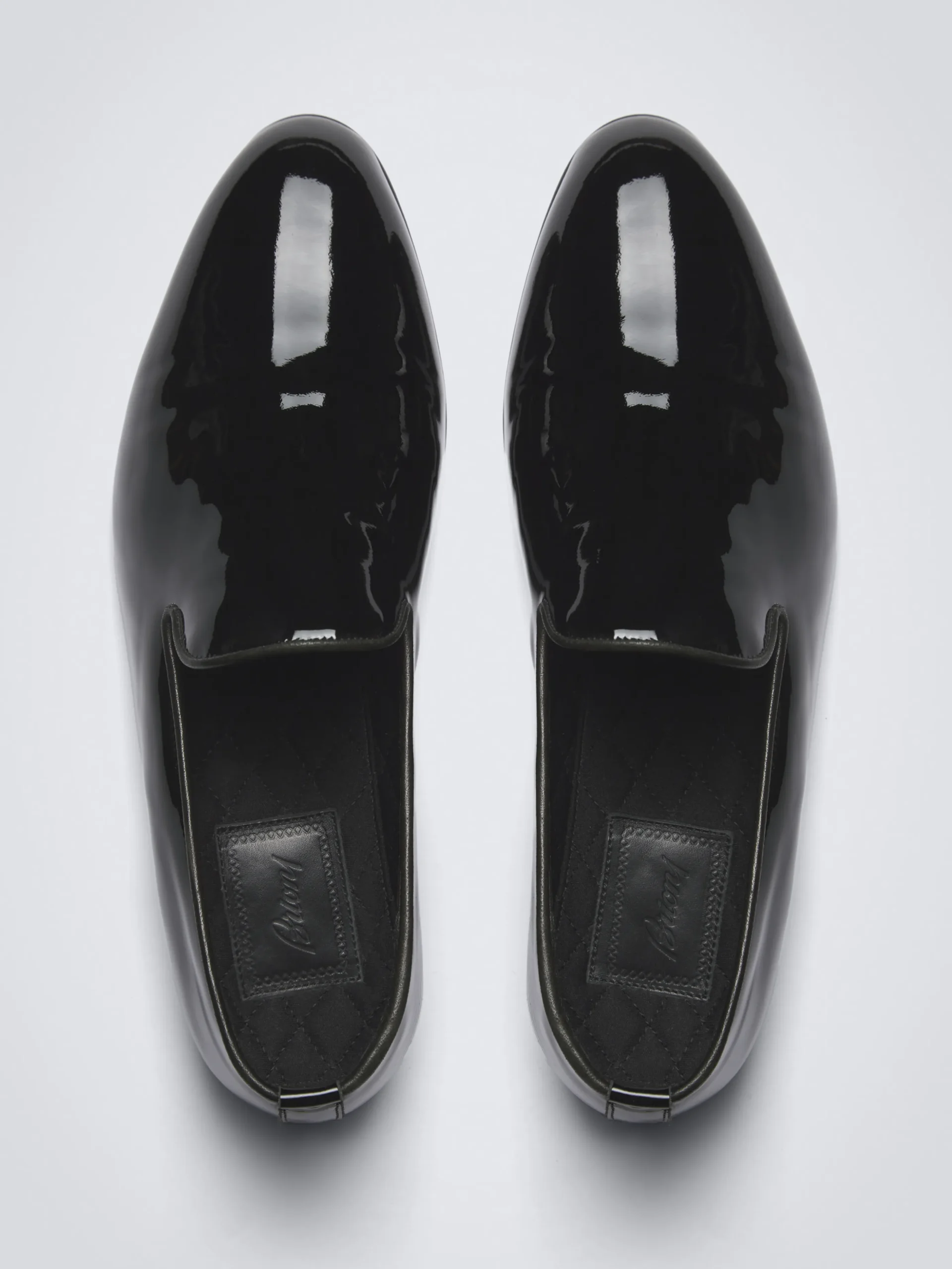 Essential black patent leather evening loafers