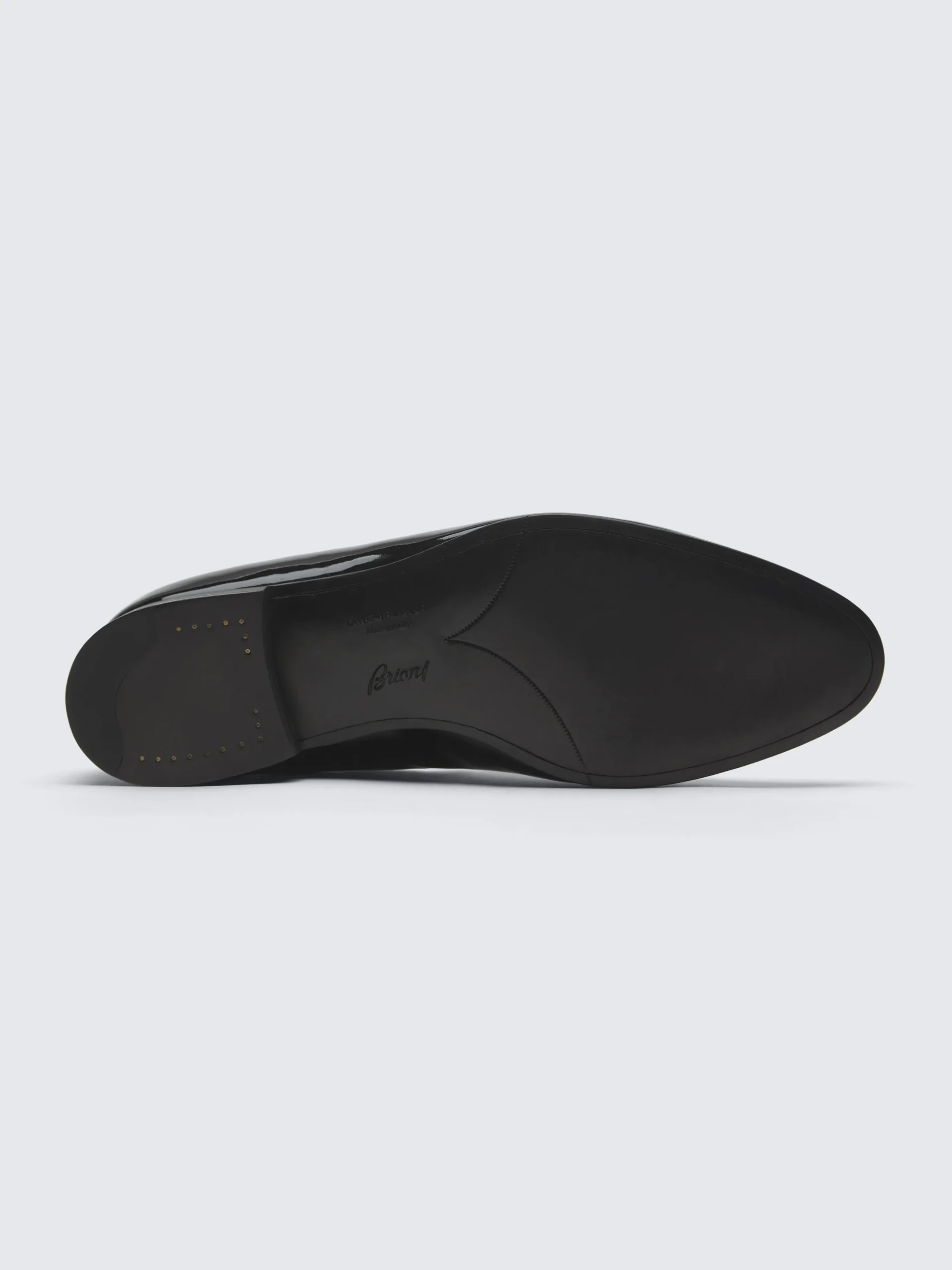 Essential black patent leather evening loafers