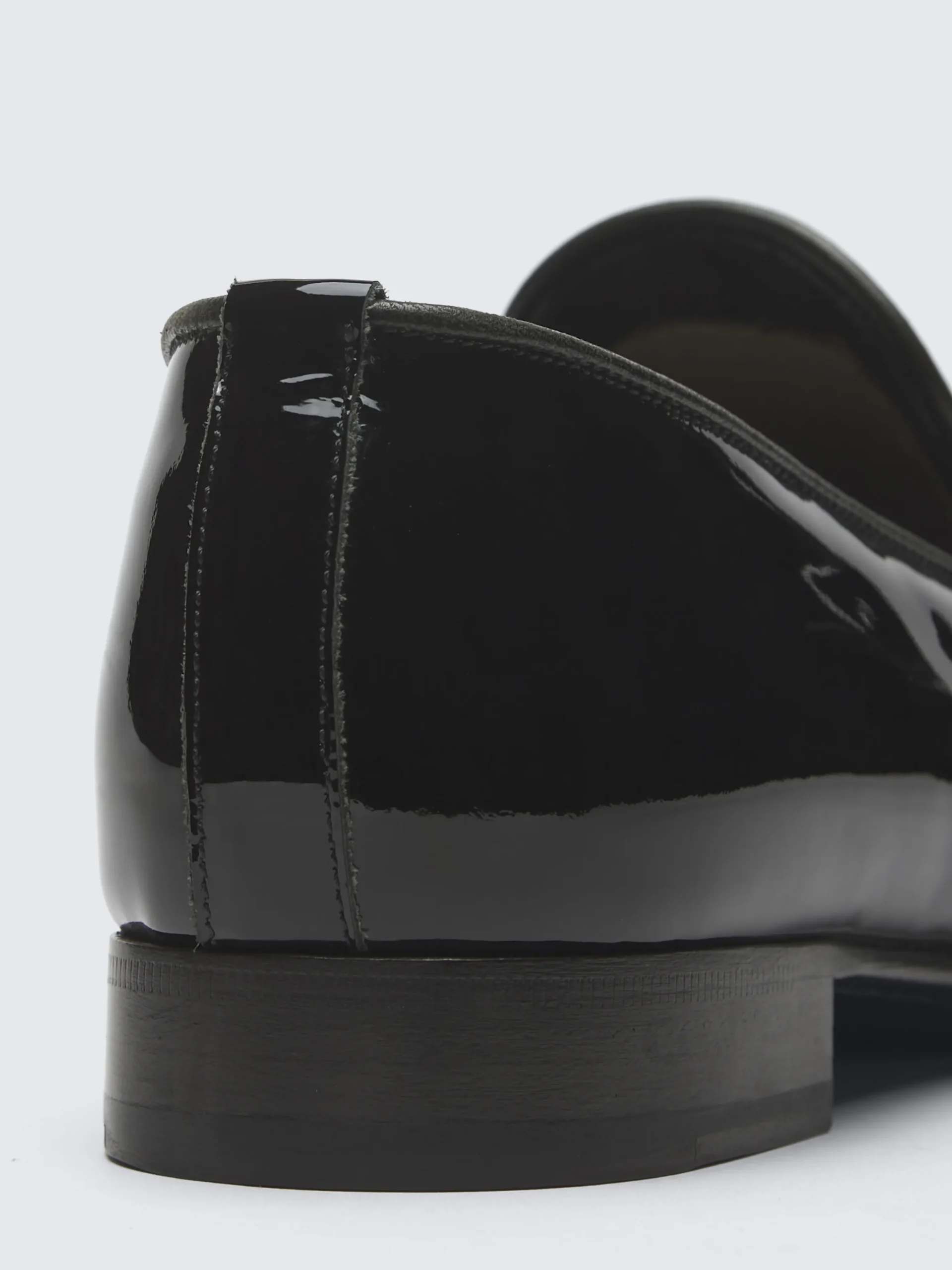 Essential black patent leather evening loafers