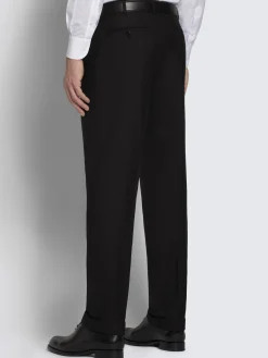 Essential black Super 160's wool Brunico suit