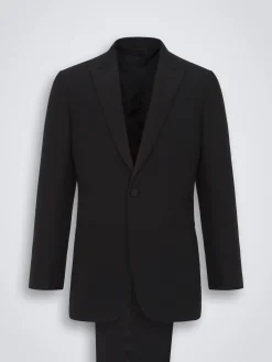Essential black Super 160's wool Policleto tuxedo