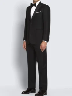 Essential black Super 160's wool Policleto tuxedo