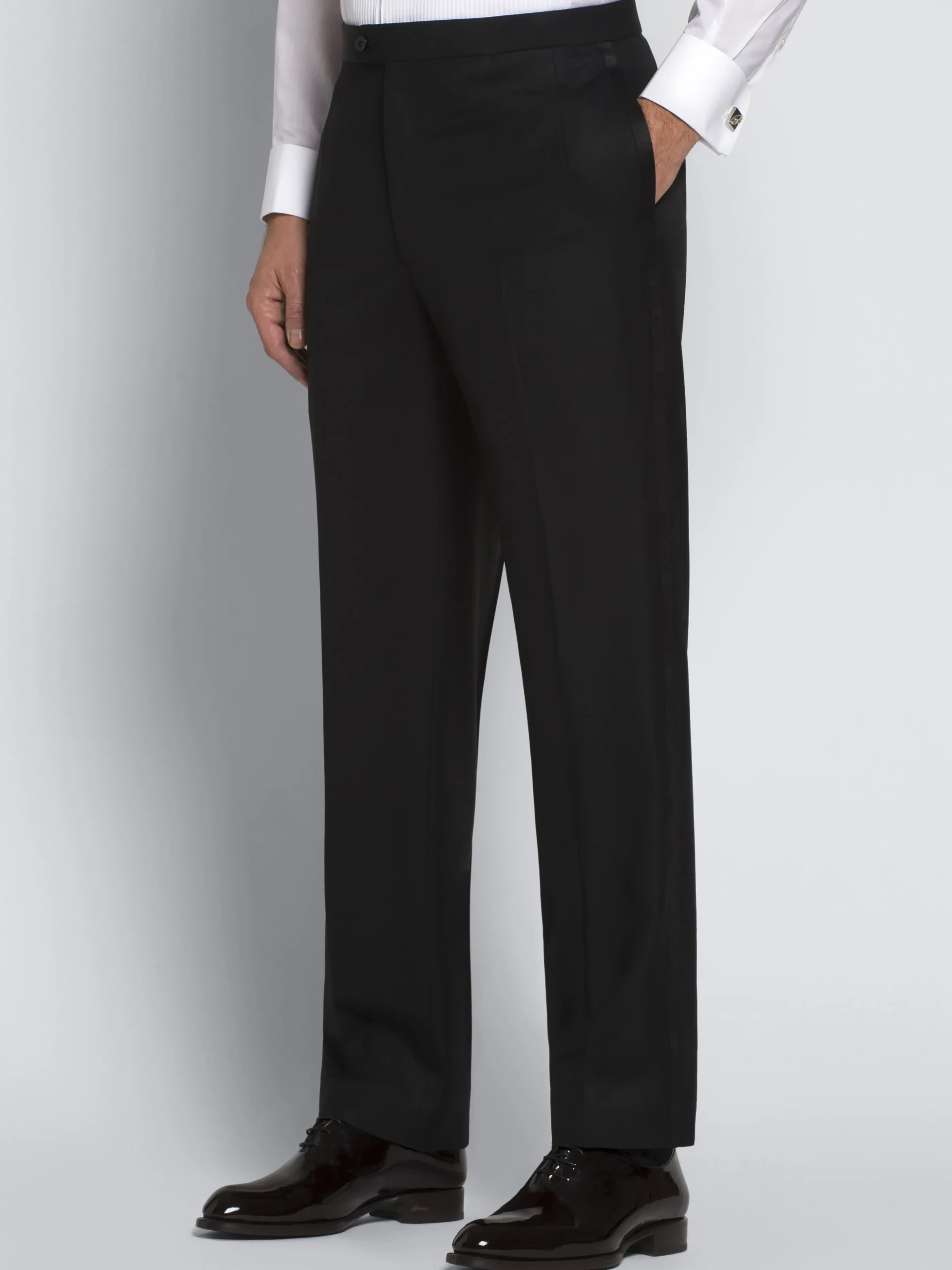 Essential black Super 160's wool Policleto tuxedo