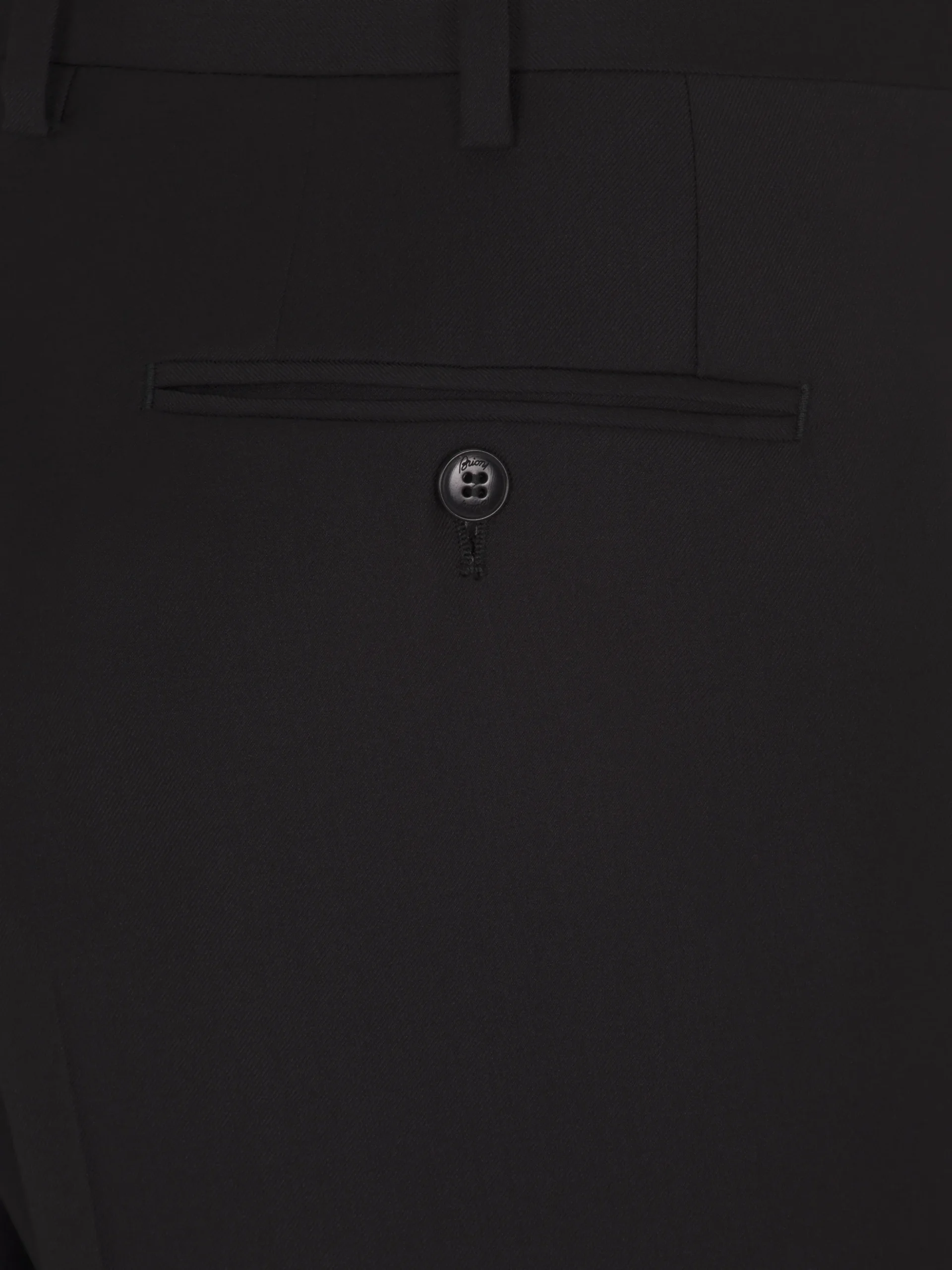 Essential black wool Tigullio trousers