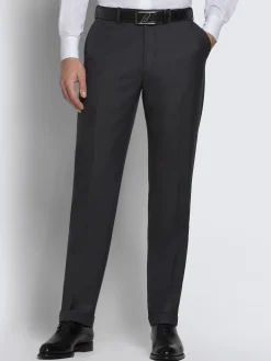 Essential charcoal grey Super 160's wool gabardine Brunico suit