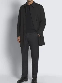 Essential midnight blue Performa car coat
