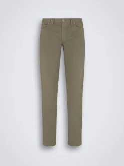 Essential military green organic stretch cotton Meribel jeans