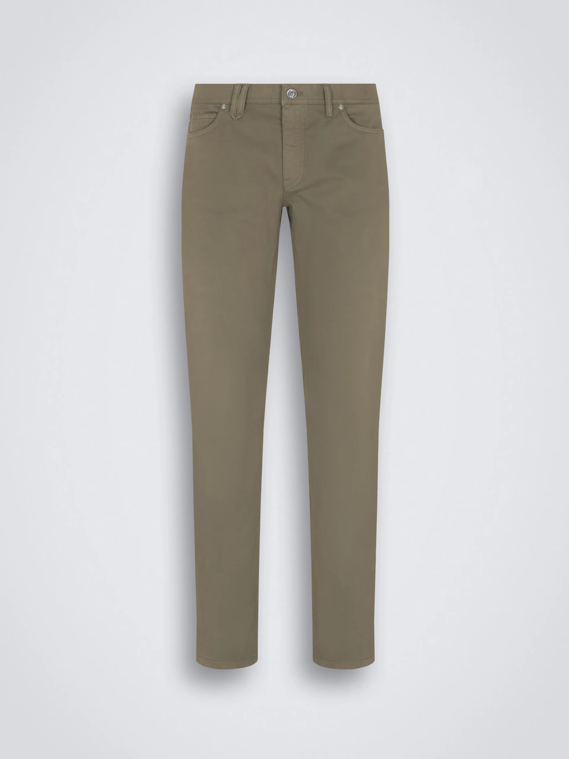 Essential military green organic stretch cotton Meribel jeans