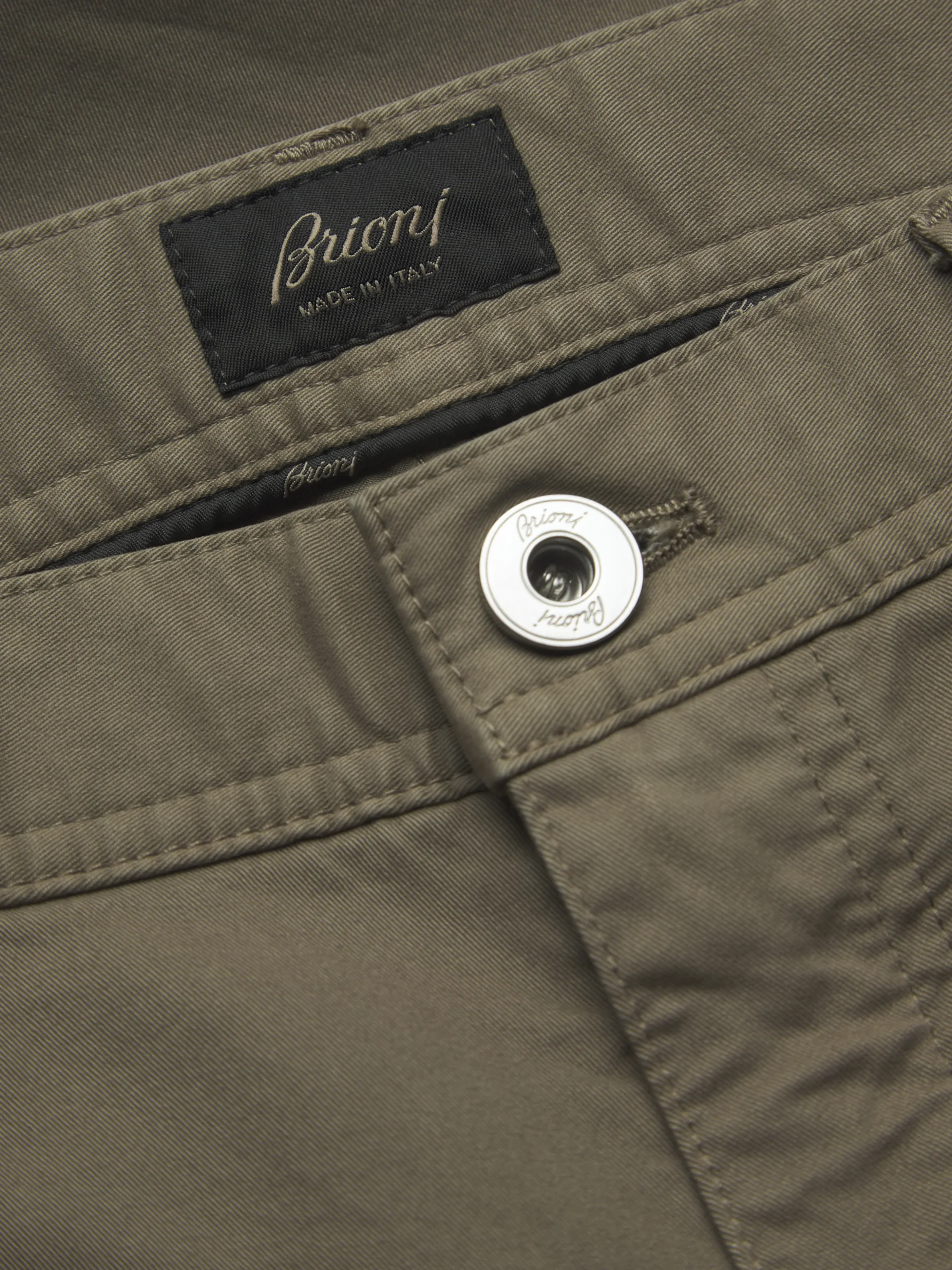 Essential military green organic stretch cotton Meribel jeans