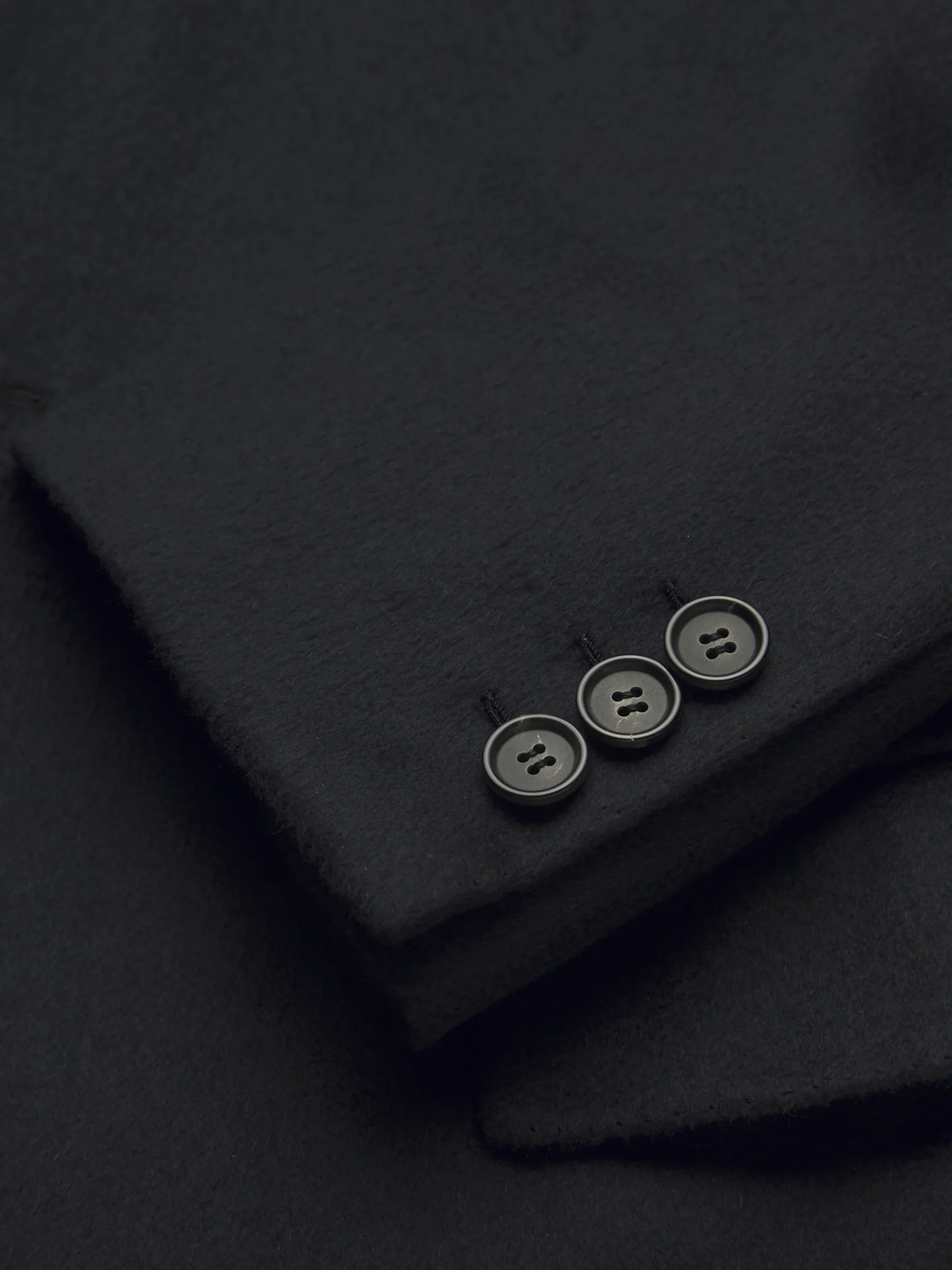 Essential navy blue cashmere Brunico overcoat