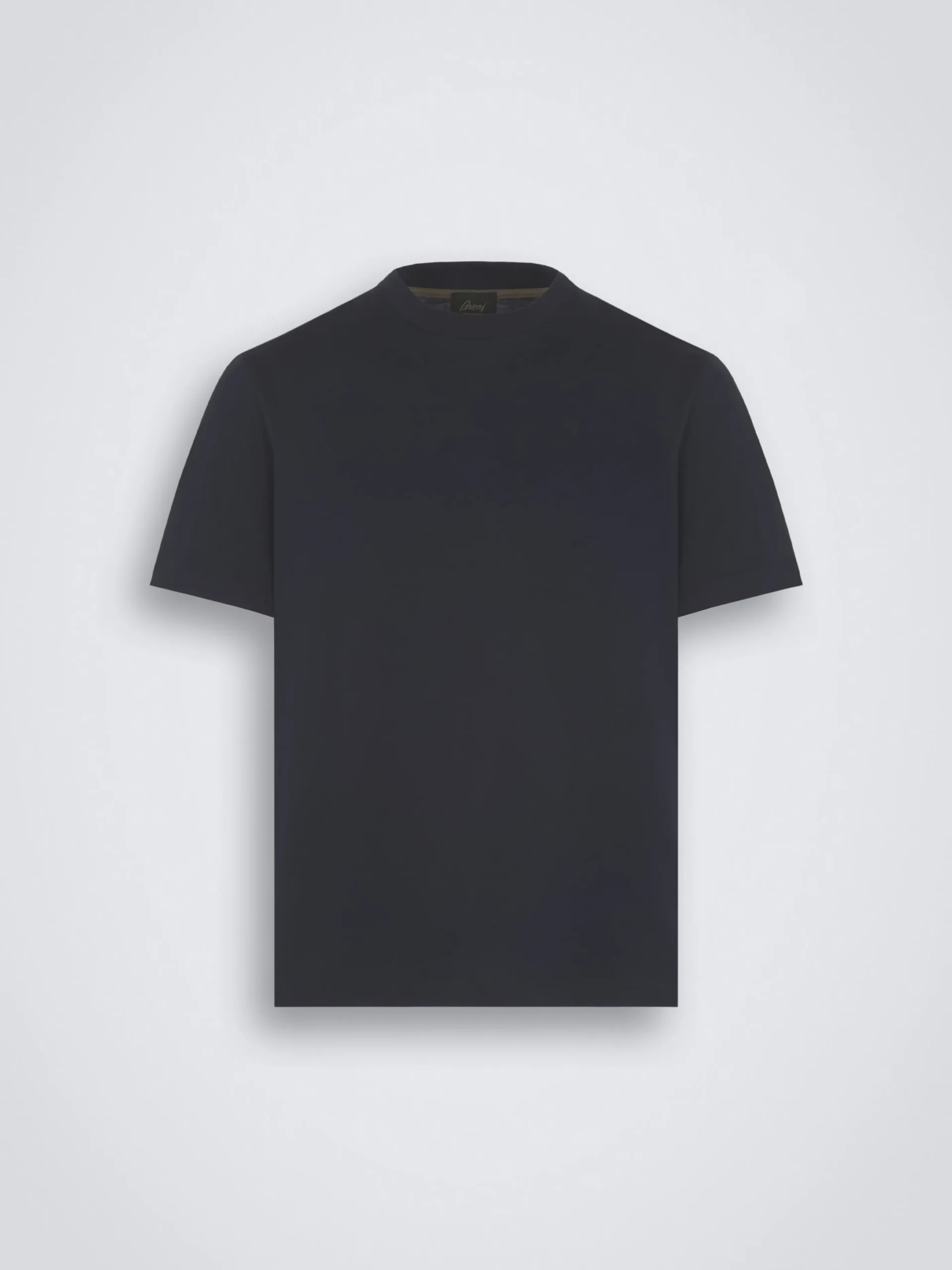 Essential navy blue gassed organic cotton T-shirt