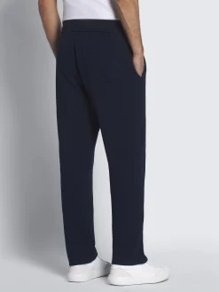 Essential navy blue stretch cotton joggers