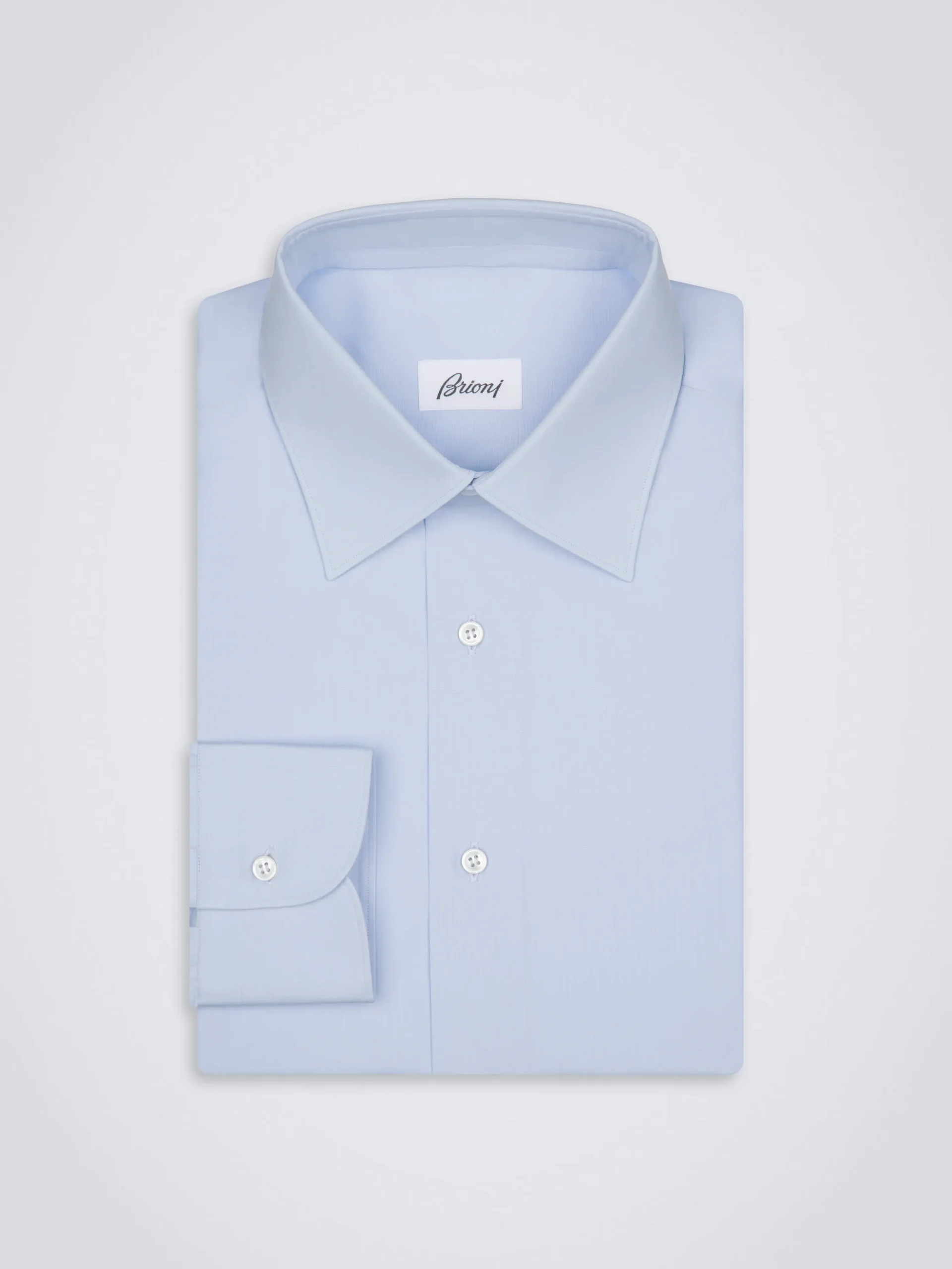 Essential sky blue cotton formal shirt