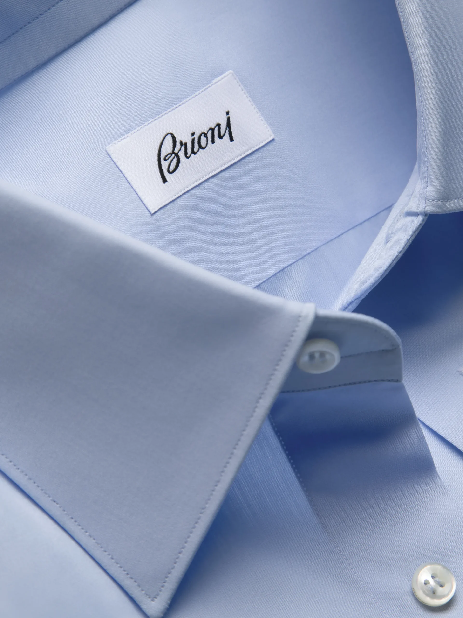 Essential sky blue cotton formal shirt