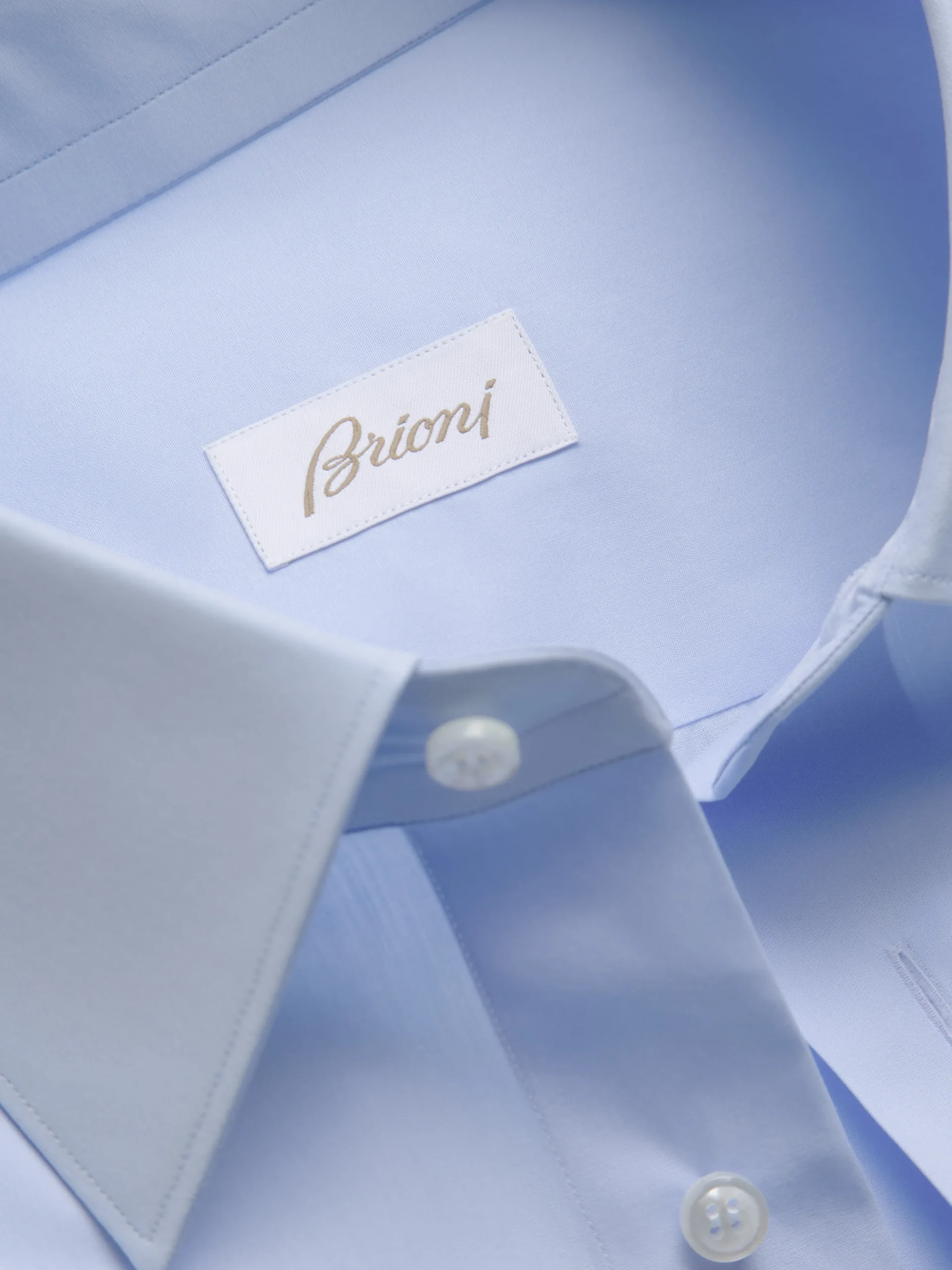 Essential sky blue cotton French cuff formal shirt