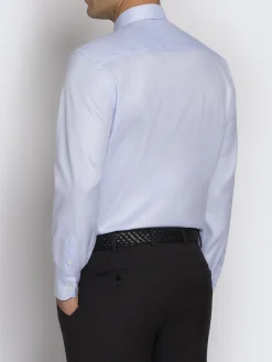 Essential sky blue Ventiquattro cotton formal shirt