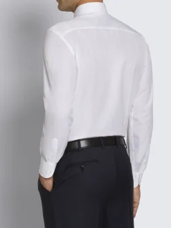 Essential white cotton formal shirt
