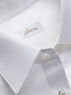 Essential white cotton formal shirt