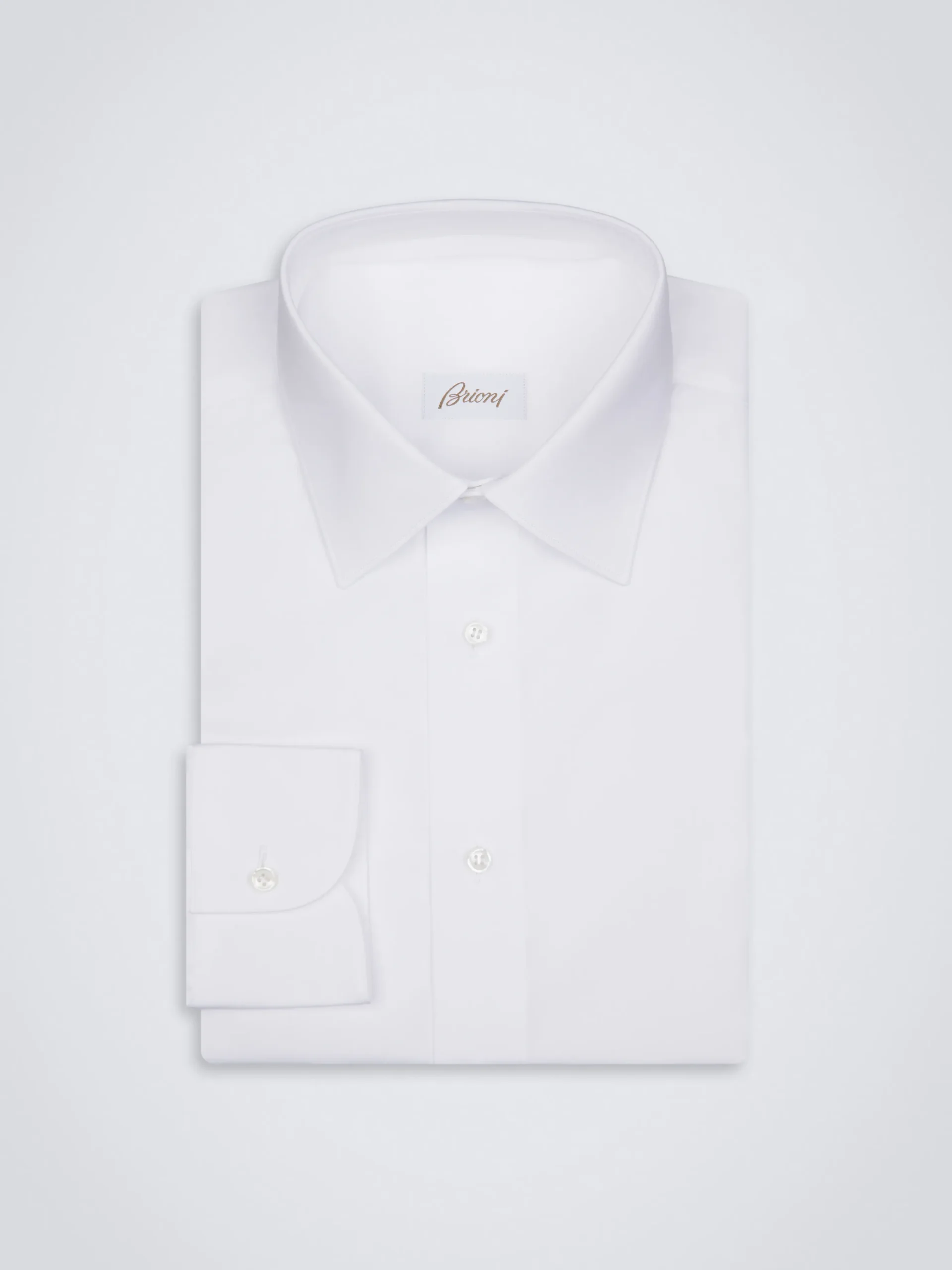 Essential white cotton formal shirt