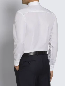 Essential white cotton formal shirt