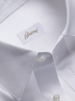 Essential white cotton formal shirt