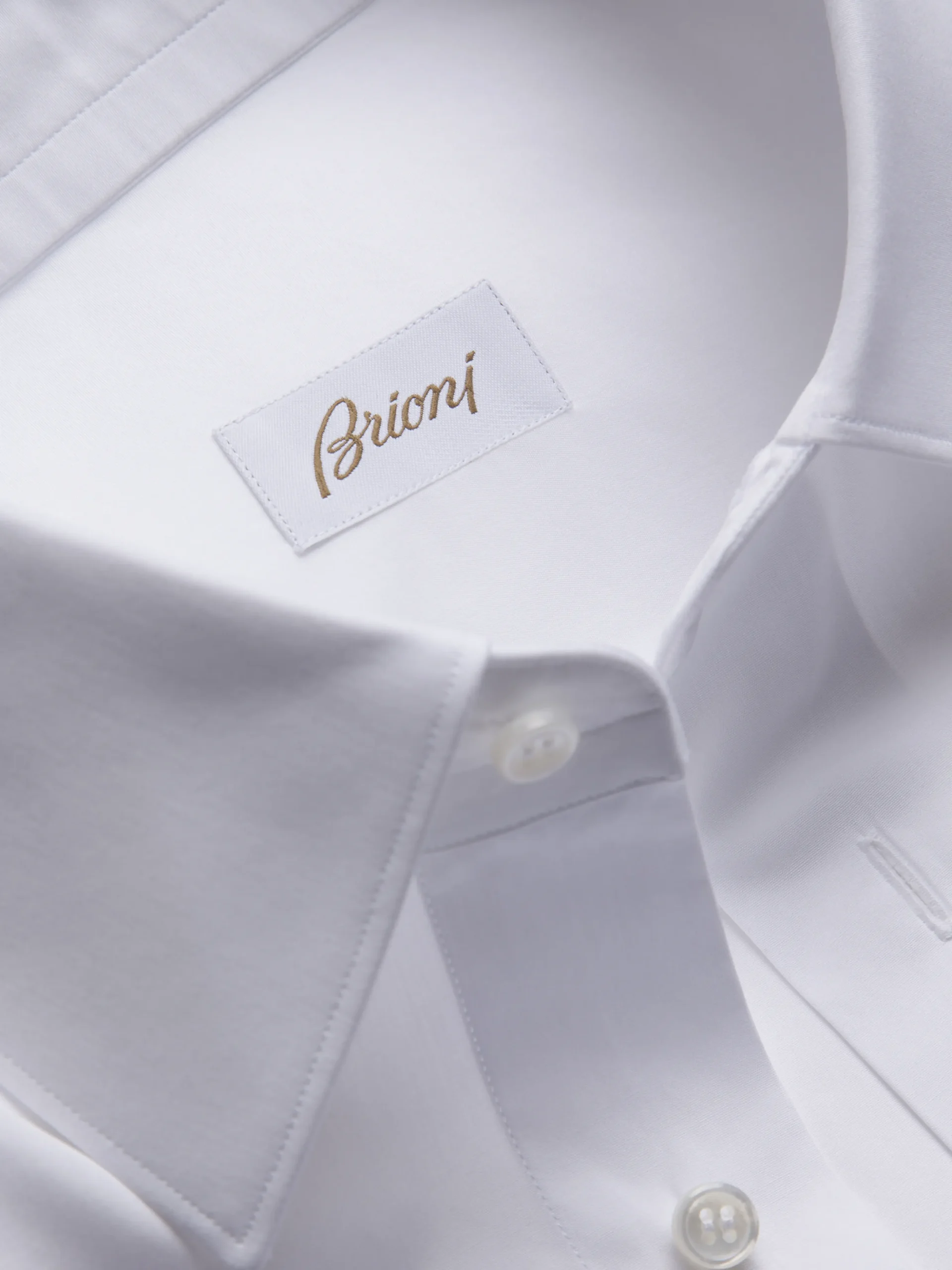 Essential white cotton formal shirt