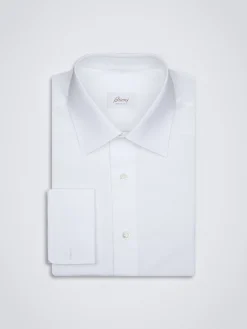 Essential white cotton French cuff formal shirt