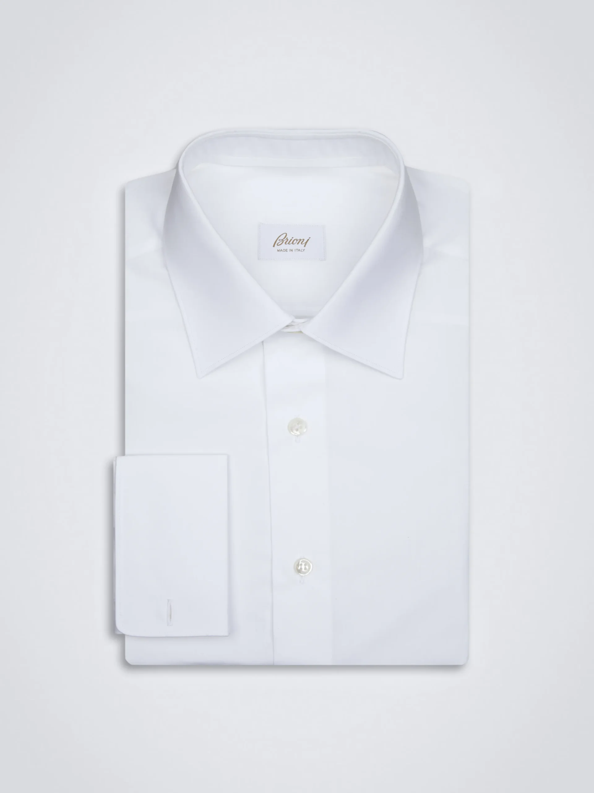 Essential white cotton French cuff formal shirt