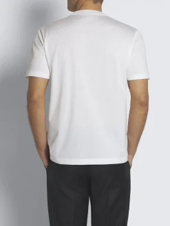 Essential white gassed organic cotton T-shirt