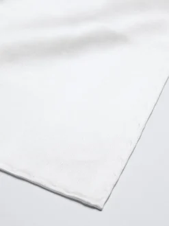 Essential white Giza 45 cotton twill pocket square
