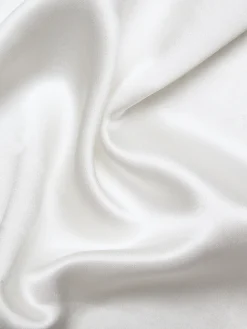 Essential white Giza 45 cotton twill pocket square