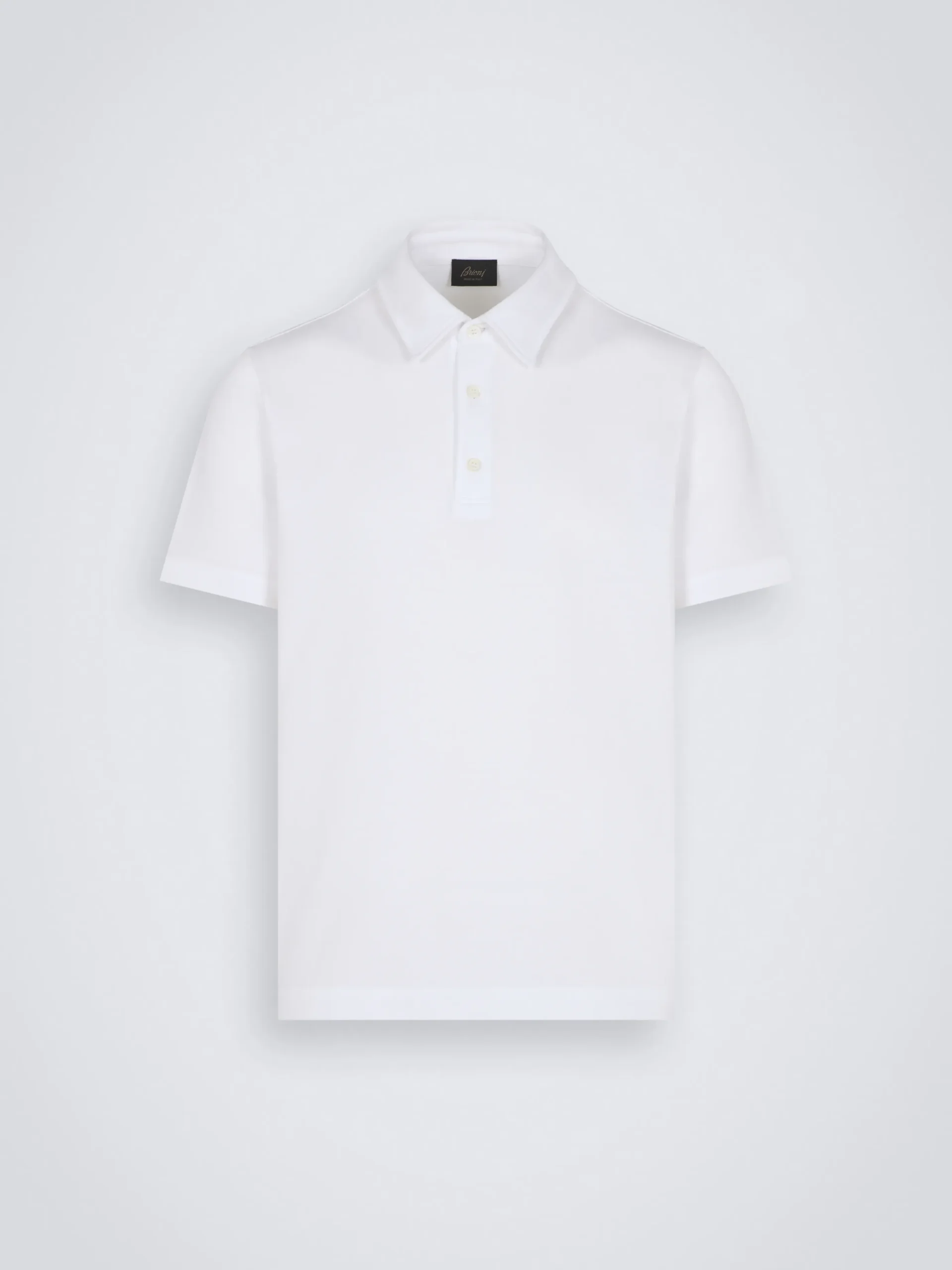 Essential white organic cotton piqué polo
