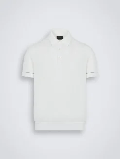 Essential white Sea Island cotton polo