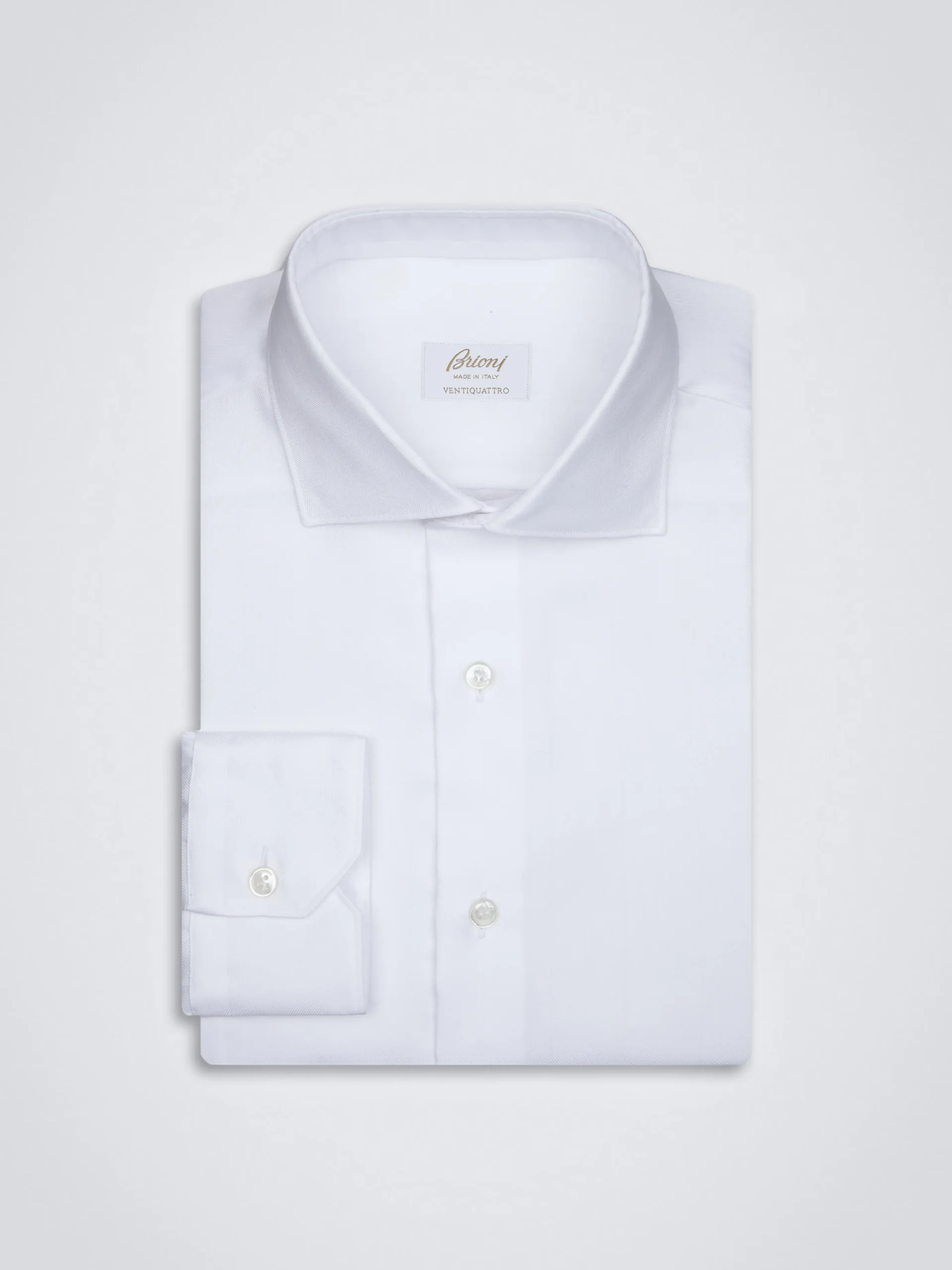 Essential white Ventiquattro cotton formal shirt