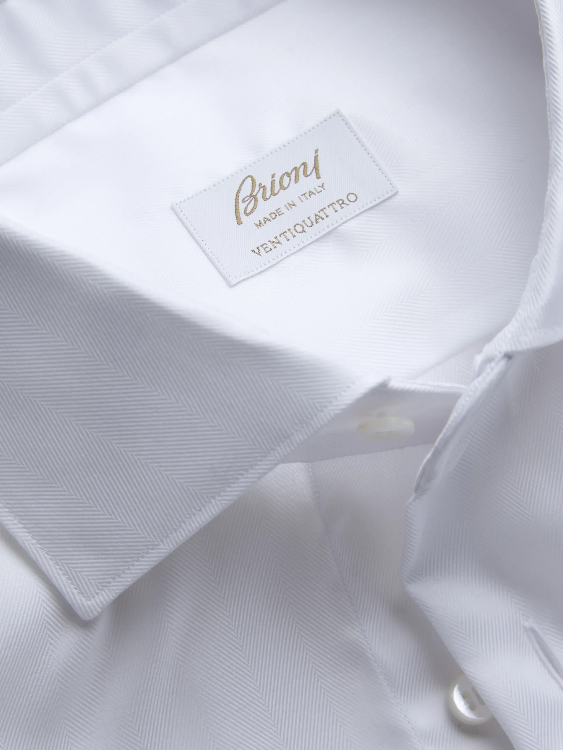 Essential white Ventiquattro cotton formal shirt