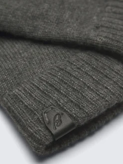Grey cashmere gloves