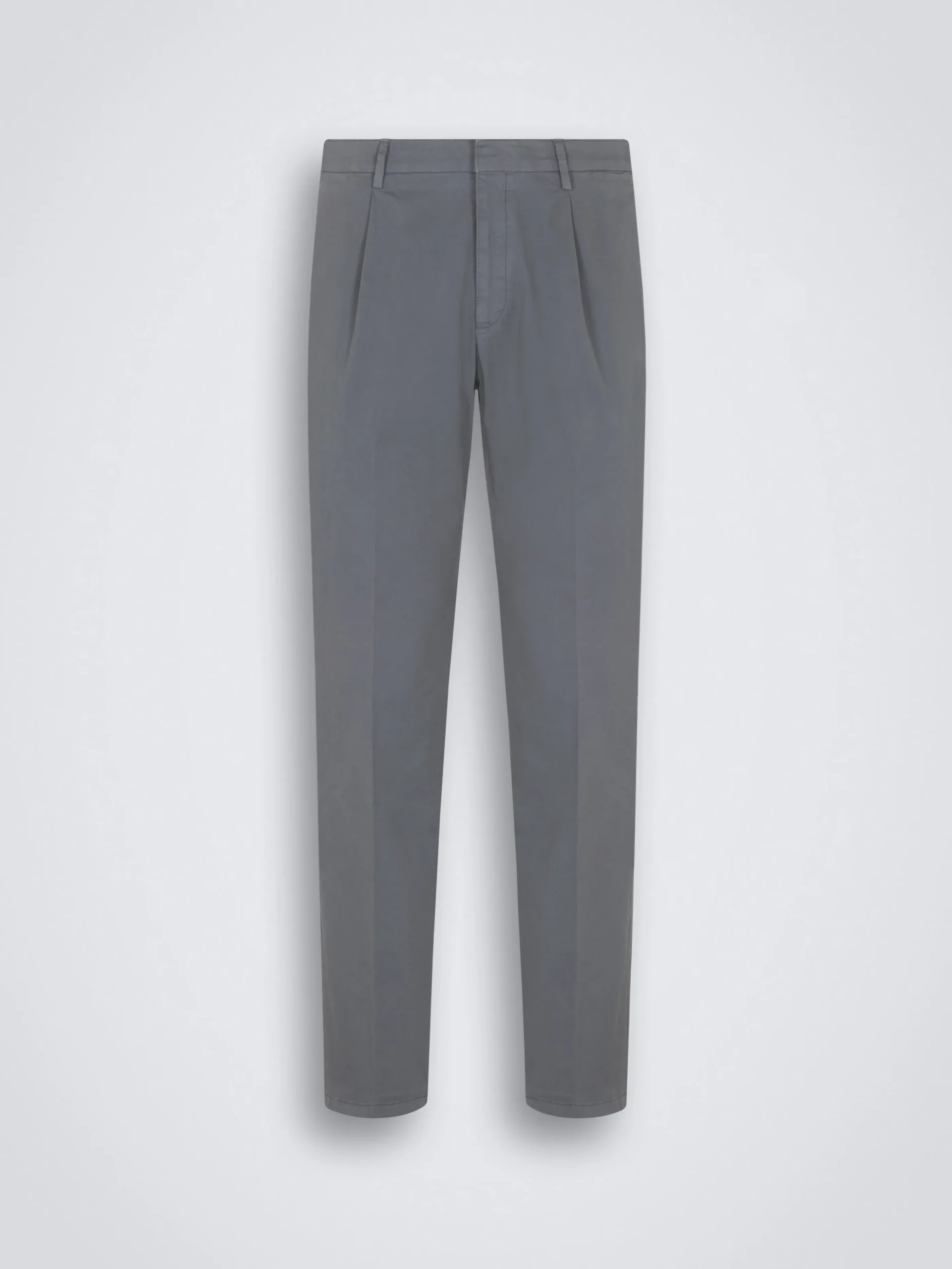 Grey organic stretch cotton Pienza trousers
