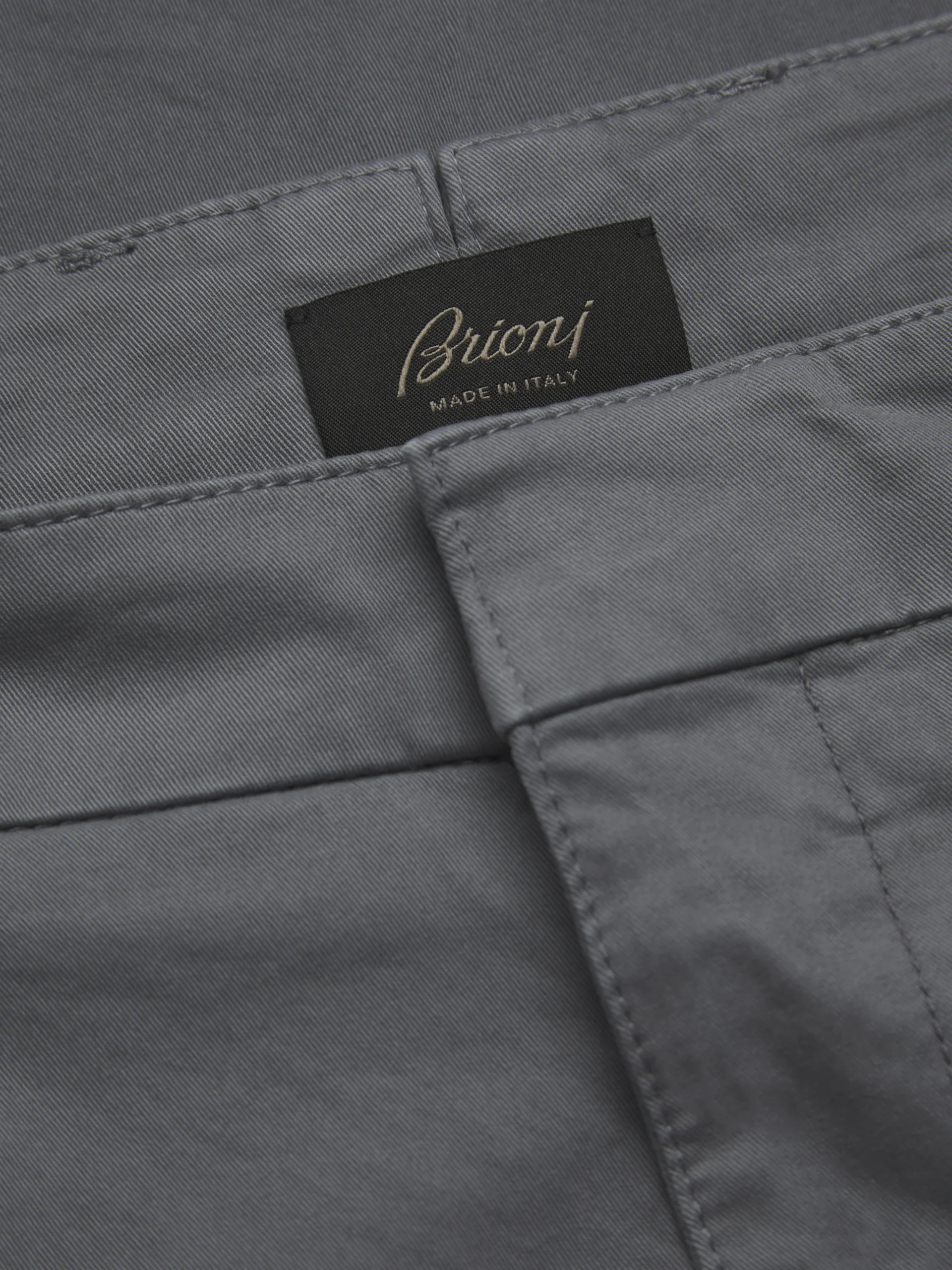 Grey organic stretch cotton Pienza trousers
