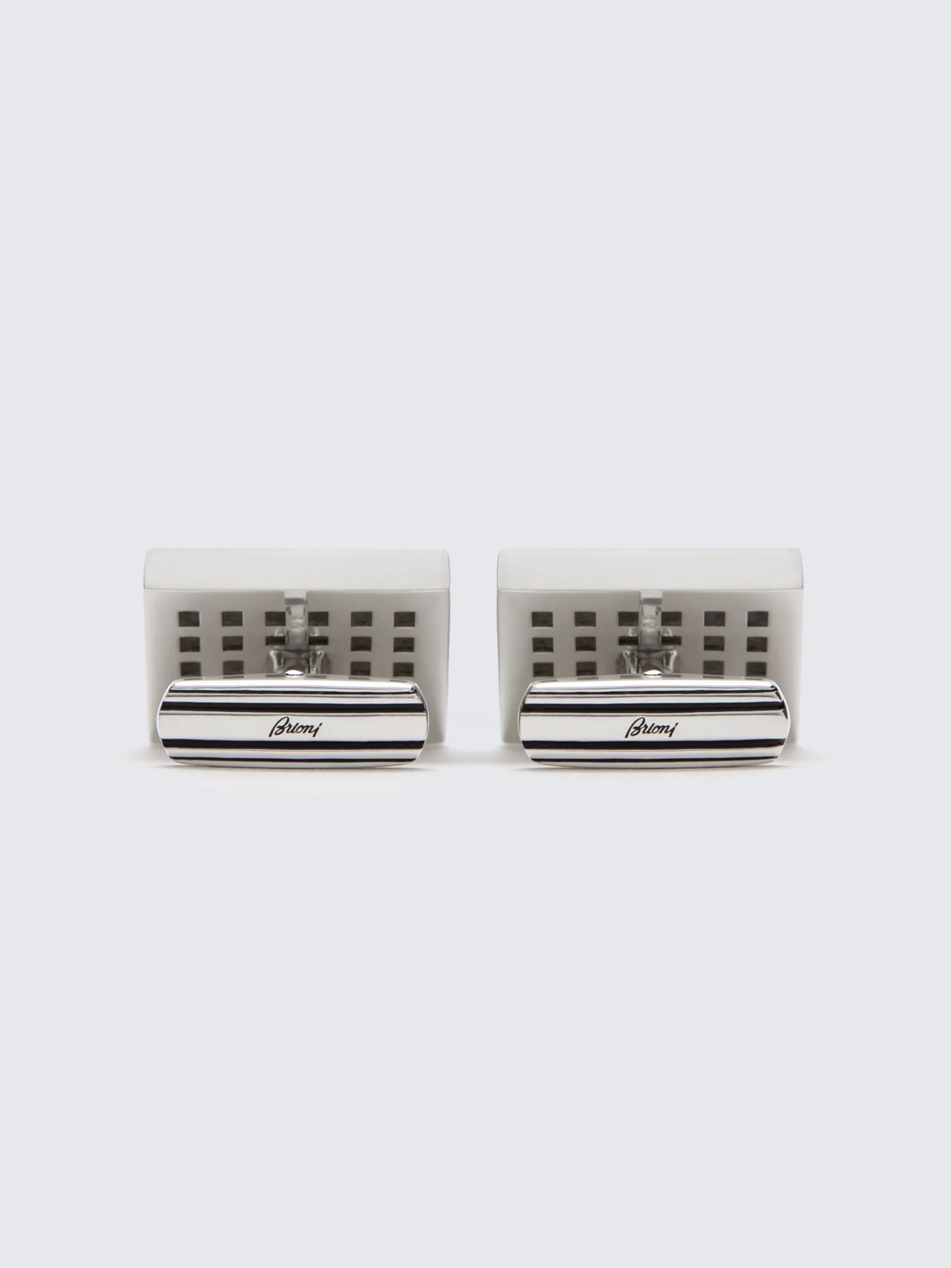 Hand-painted silver cufflinks