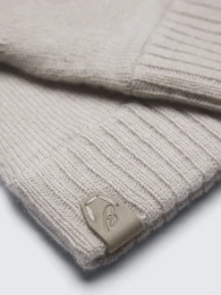 Ivory white cashmere gloves