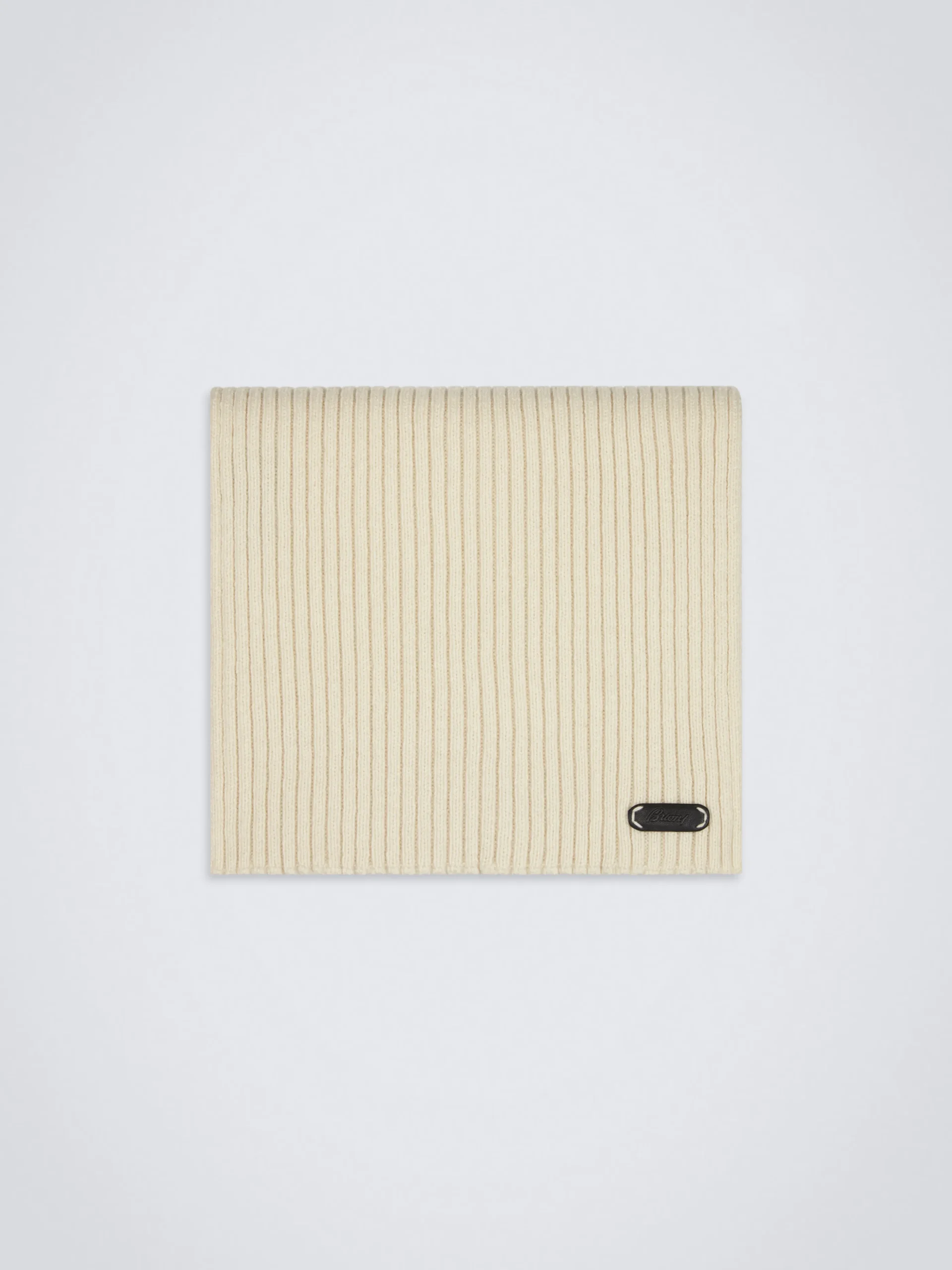Ivory white cashmere scarf