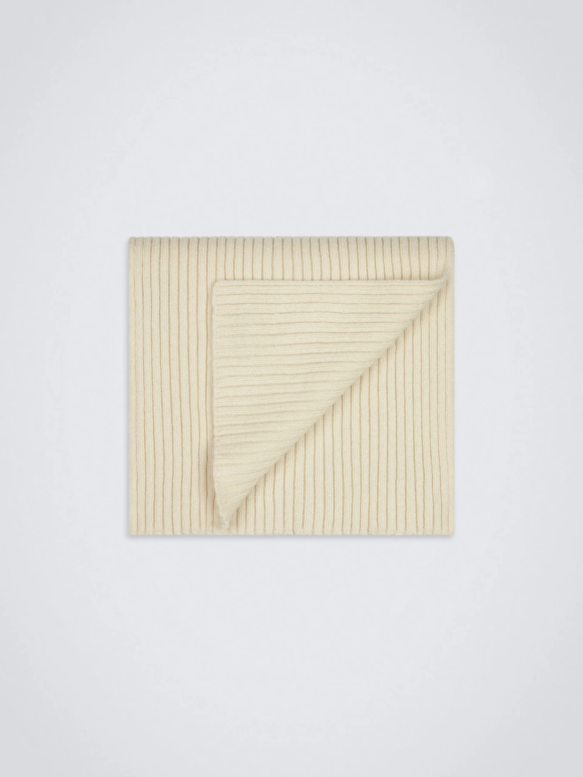 Ivory white cashmere scarf
