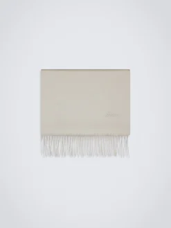 Ivory white cashmere scarf