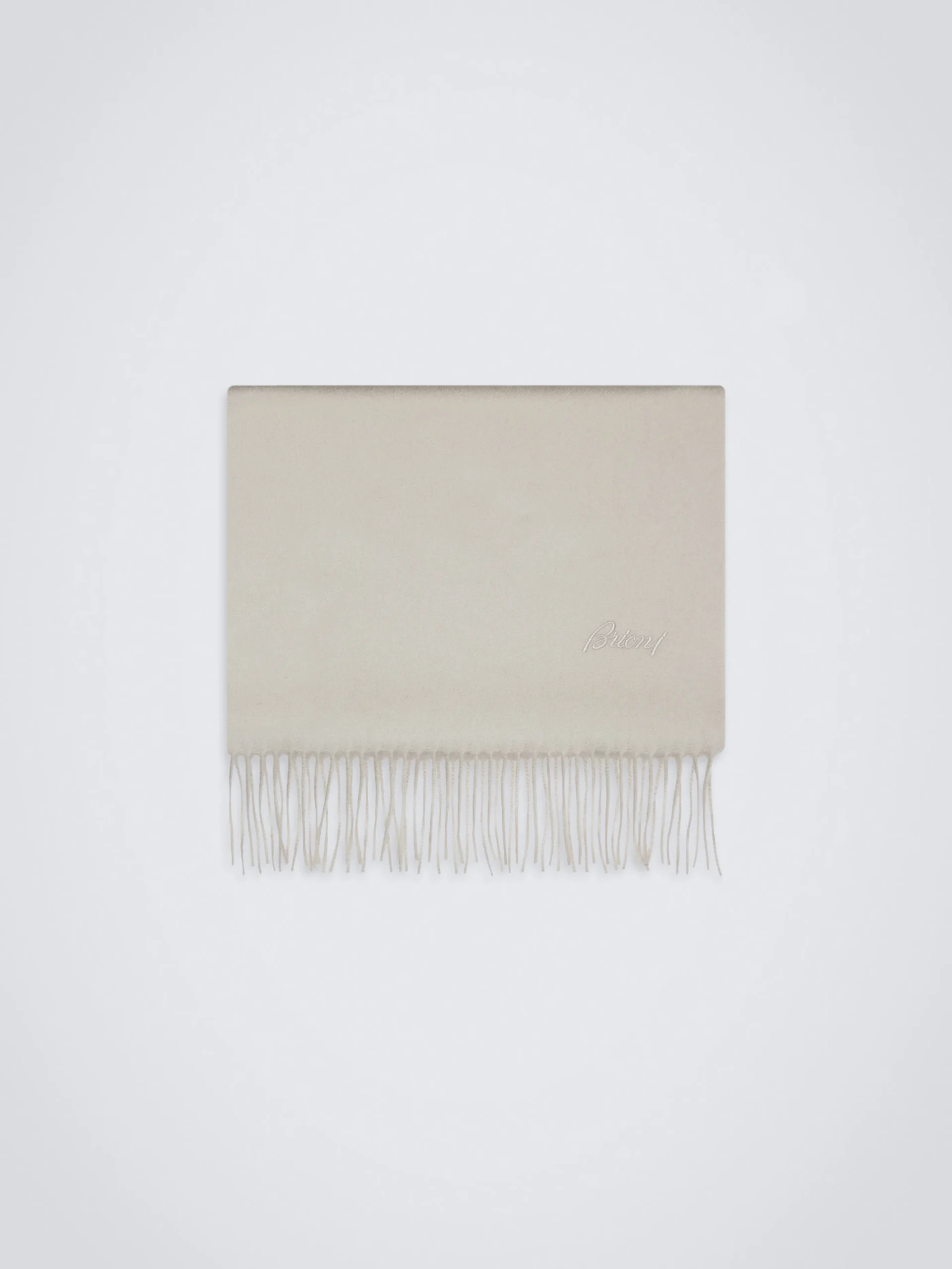 Ivory white cashmere scarf