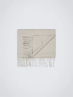 Ivory white cashmere scarf