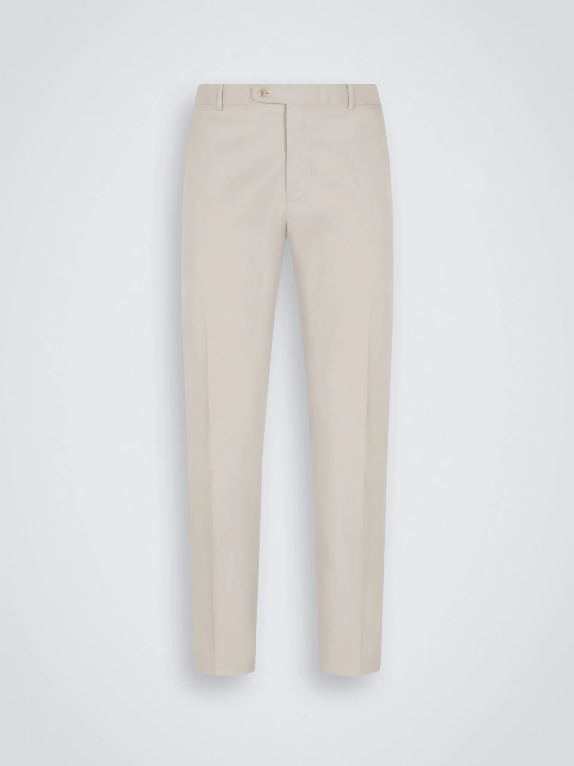 Ivory white cotton gabardine Journey trousers