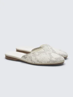 Ivory white python mules